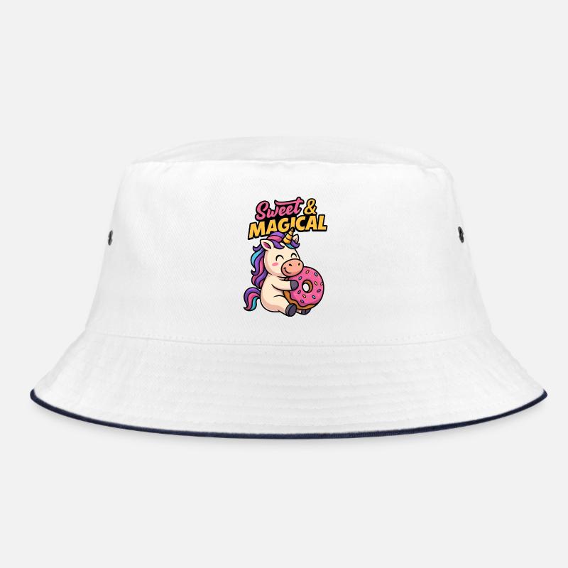 Süßes Einhorn mit Donut Bucket Hat