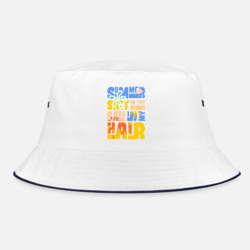 Sommerzeit Sand und Meer Design Bucket Hat