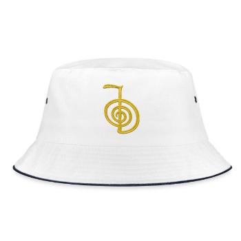 Cho Ku Rei – Energy & Protection - Bucket Hat - white/navy - Front