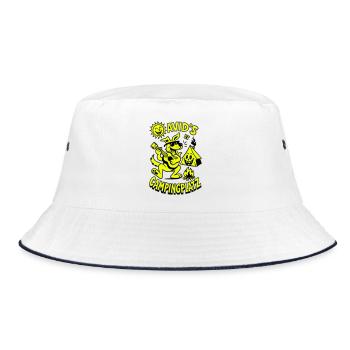 David's Campsite - Bucket Hat - white/navy - Front