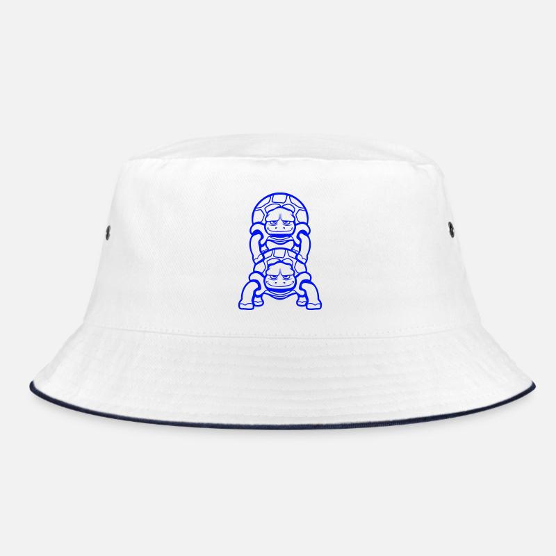 2 Artist Schildkröten Huckepack Team Crew Freunde Bucket Hat
