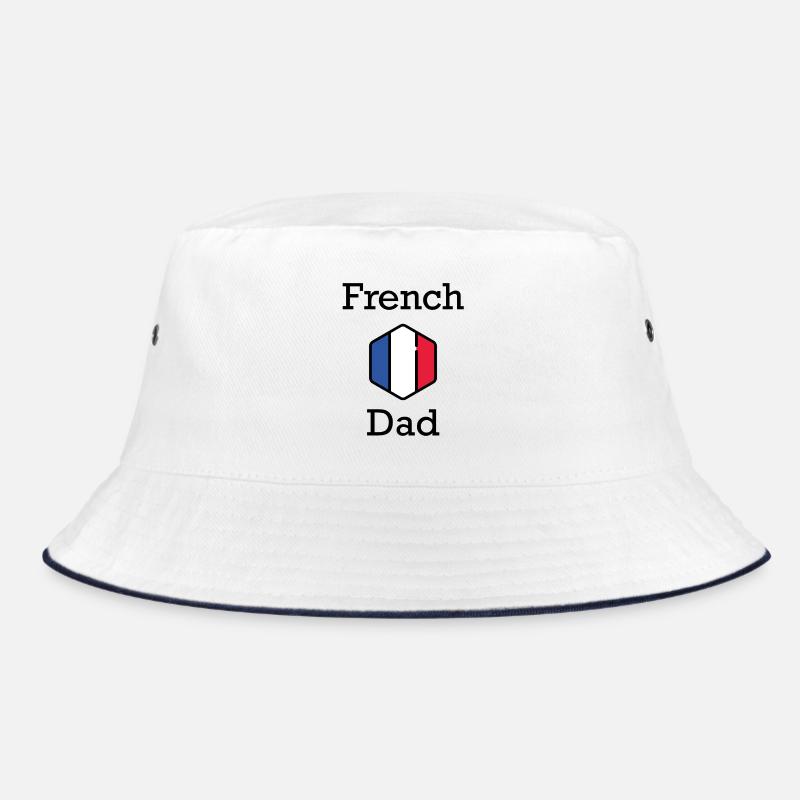 papa français - Bob - blanc/marine