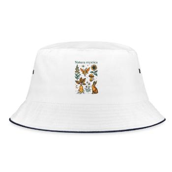 Mysterious nature - Natura Mystica - Bucket Hat - white/navy - Front