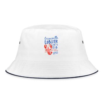 Trouville Lobster Lovers Club - Bucket Hat - white/navy - Front