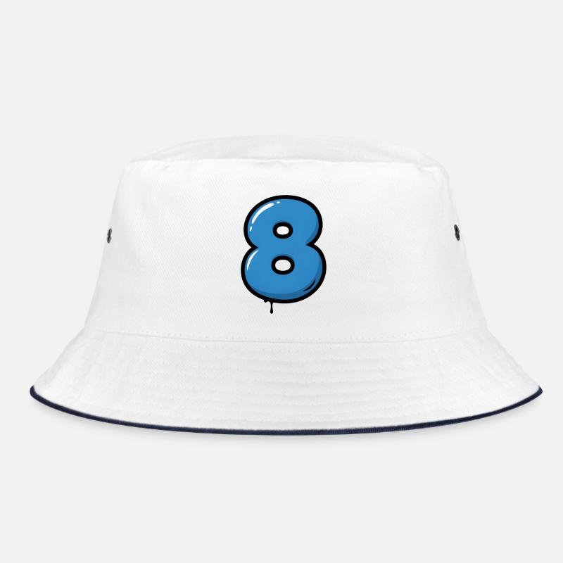 Illustration de ballon bleu numéro 8 Bob