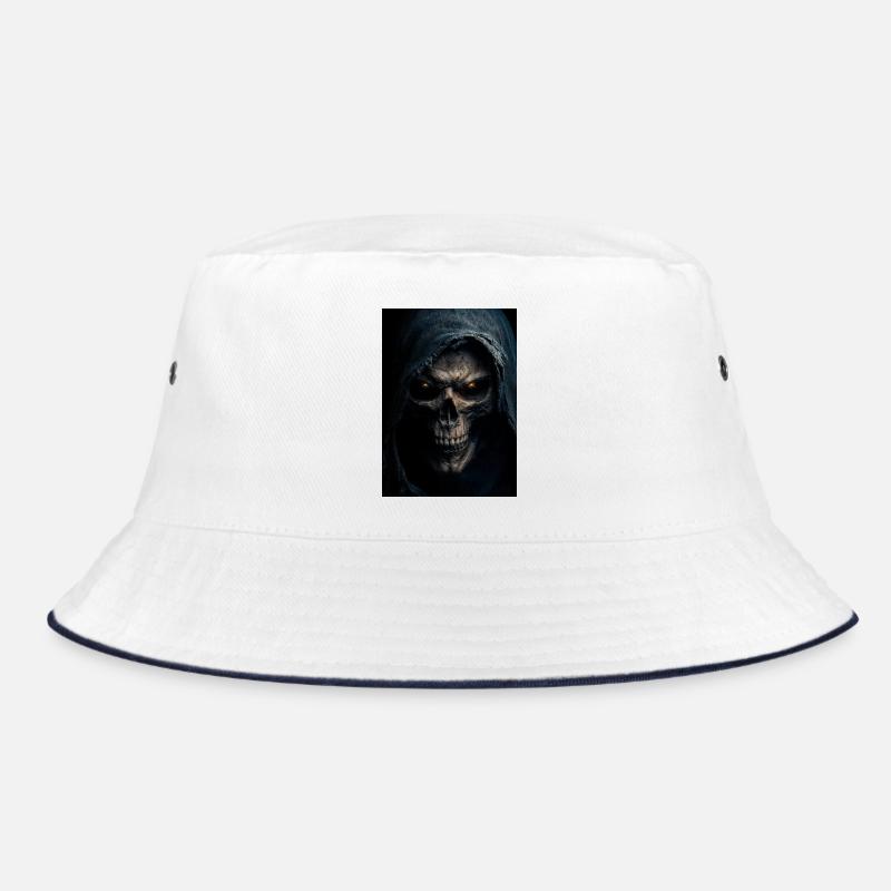 Hooded Skull Grim Reaper Bucket Hat