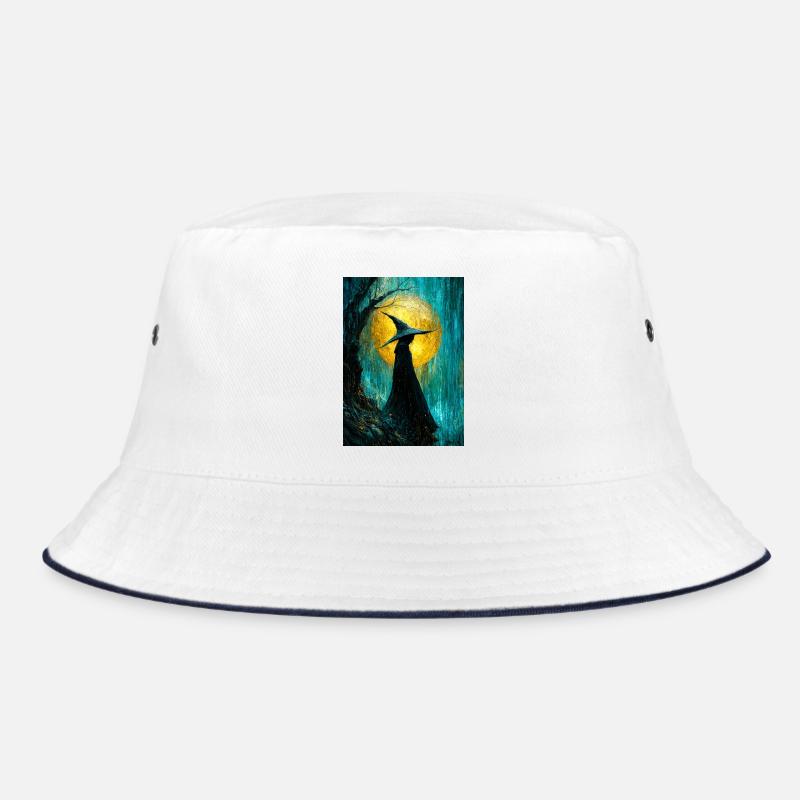 Moonlit Witch in Sunlit Grove Bucket Hat