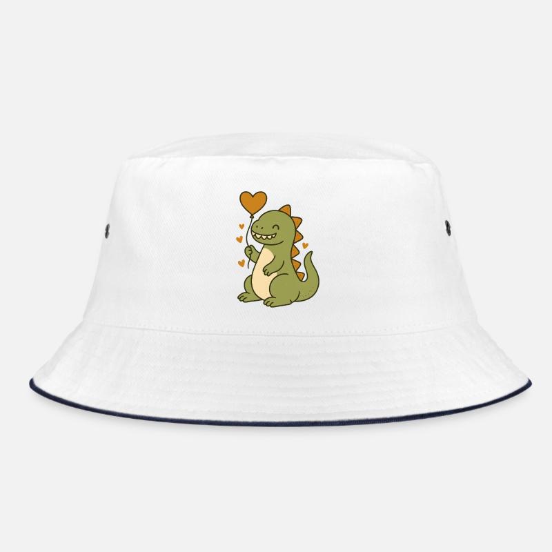 Dino mit Herzballon Bucket Hat