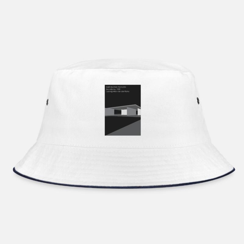 Moderne Architektur: Barcelona Pavillon Bucket Hat