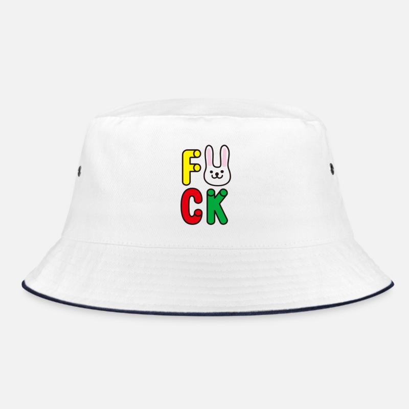Fröhliches Alphabet mit Hase Bucket Hat