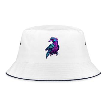 Neon Phoenix Color Flight - Bucket Hat - white/navy - Front