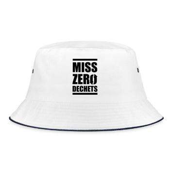 Miss Zero Dechet - Bob - blanc/marine - Devant