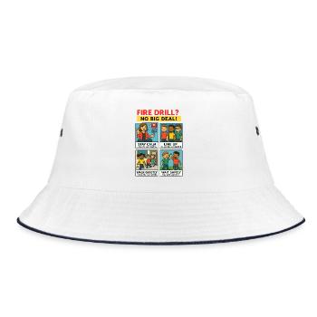 L’alarme incendie en toute simplicité - Bob - blanc/marine - Devant