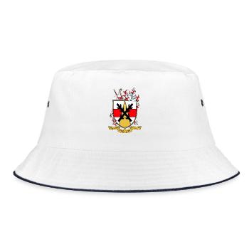 Bouclier des armoiries de Fortuna avec casque - Bob - blanc/marine - Devant