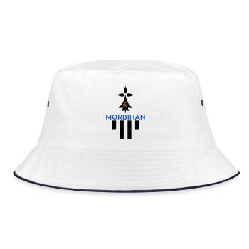 Morbihan 56 logo - Bucket Hat - white/navy - Front
