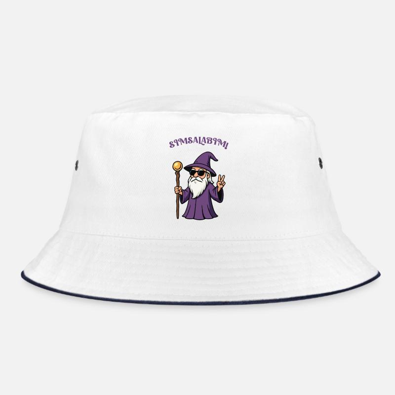 Lila Zauberer Peacezeichen Bucket Hat