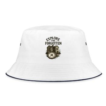 Urbex - Urban Exploration - Urban Explorer - Bucket Hat - white/navy - Front