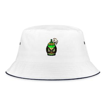 Tenue Grenade à pulvérisation vert fluo - Bob - blanc/marine - Devant