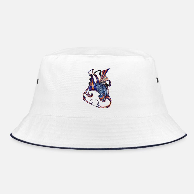 BlueOrange Fabric Ribbons Bucket Hat