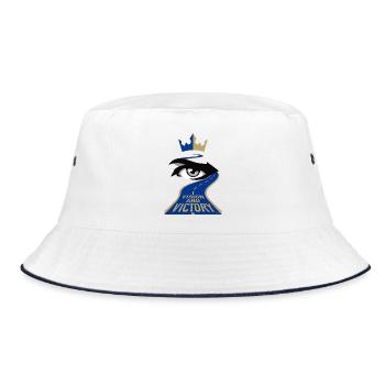 Vision and Victory - Bucket Hat - white/navy - Front