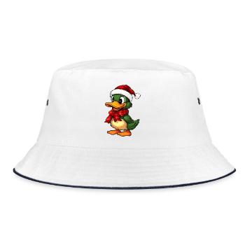Canards de Noël - Bob - blanc/marine - Devant