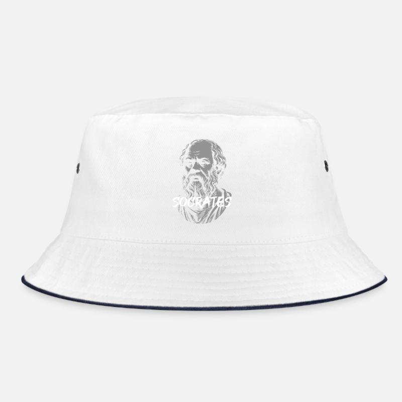 Socrates Ancient Philosopher Portrait Bucket Hat