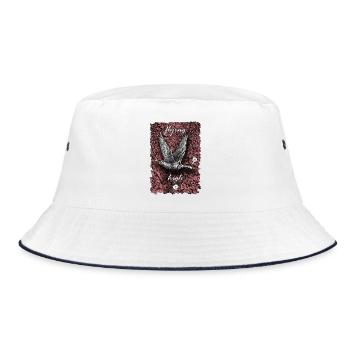 Golden goose - Bucket Hat - white/navy - Front