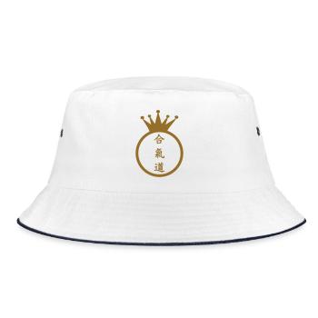 Aikido - Martial Art - Aikido - Bucket Hat - white/navy - Front