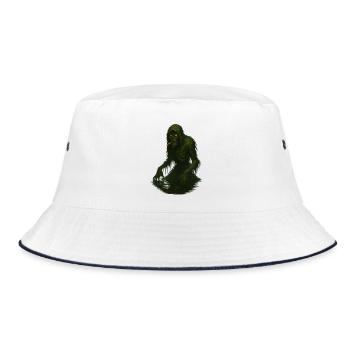 Swamp Monster - Bucket Hat - Weiß/Navy - Vorne