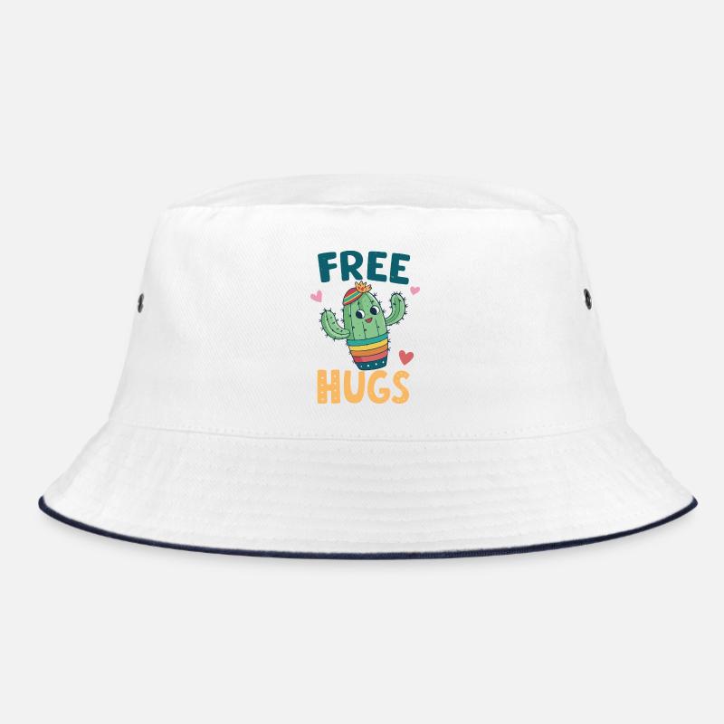 Cactus Cute Free Hugs Bucket Hat