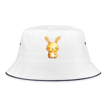 Sweet Little Bunny – Cute Baby Illustration - Bucket Hat - white/navy - Front