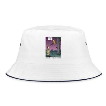 Irritable Owl Syndrome - Bucket Hat - white/navy - Front