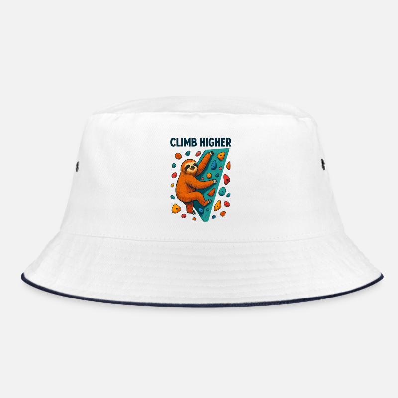 Bouldern Faultier Klettern Geschenk Bucket Hat