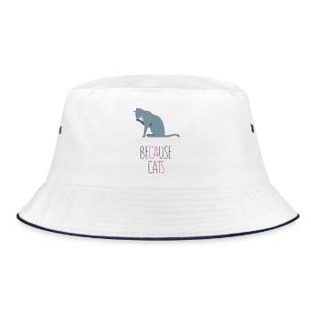 Weil Cats - Bucket Hat - Weiß/Navy - Vorne