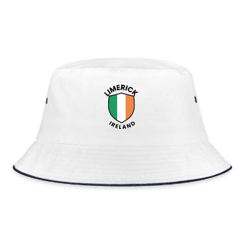 Insigne du Bouclier d’Irlande de Limerick - Bob - blanc/marine - Devant