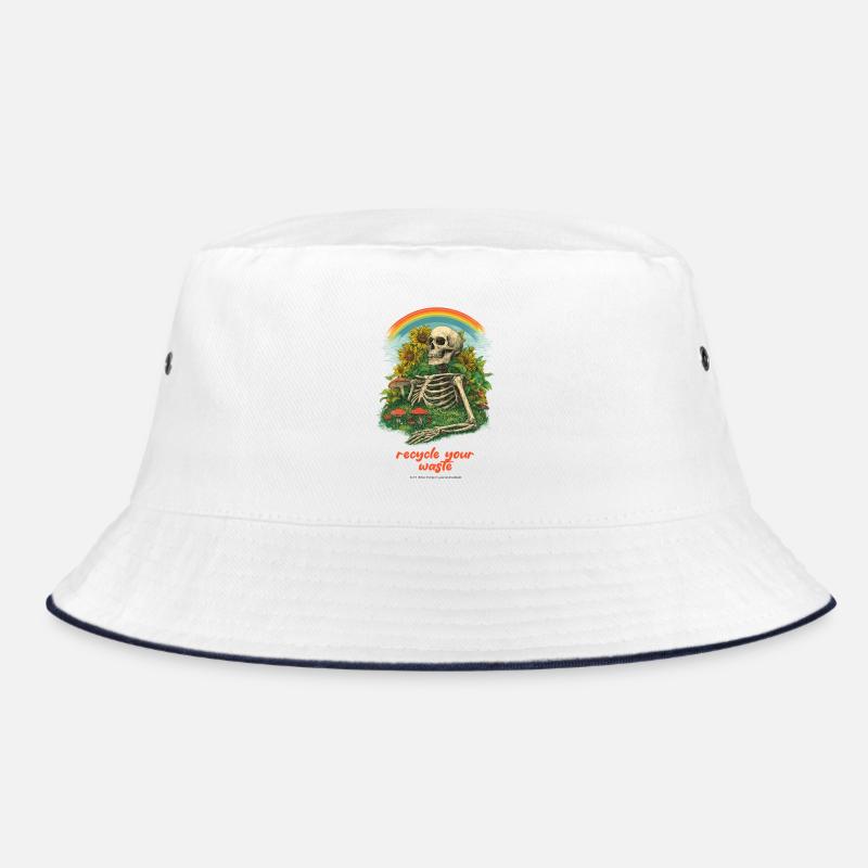 Recycle Your Garbage Garden Skeleton Bucket Hat