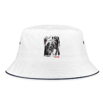 Once with professionals was in the past... - Bucket Hat - white/navy - Front