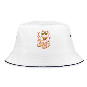 Baskets Yo Cat Streetwear - Bob - blanc/marine - Devant