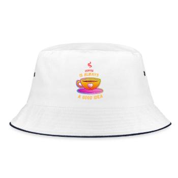 Le café est toujours une bonne idée - Bob - blanc/marine - Devant