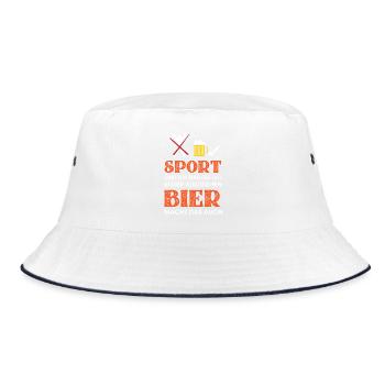 Le sport ? La bière fait pareil - Bob - blanc/marine - Devant