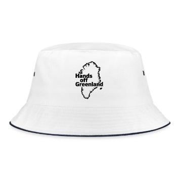 Hands off Greenland! - Greenland / Grønland  - Bucket Hat - white/navy - Front