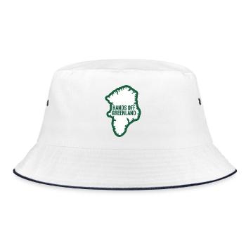 Hands off Greenland! - Greenland / Grønland  - Bucket Hat - white/navy - Front