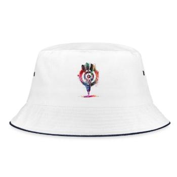 Darts Sports Art #darts #sport - Bucket Hat - white/navy - Front