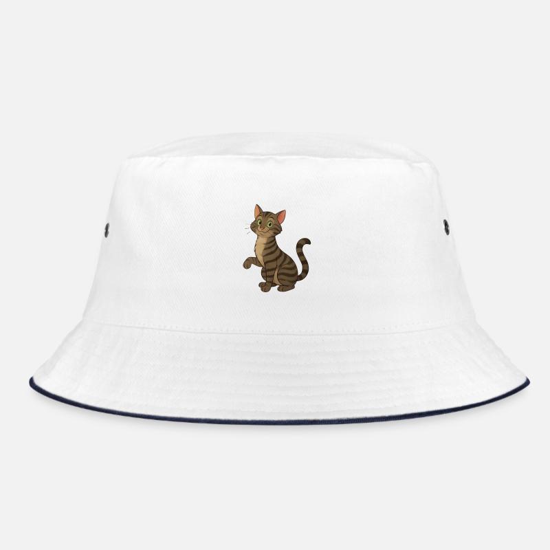 Mischievous tabby cat Bucket Hat