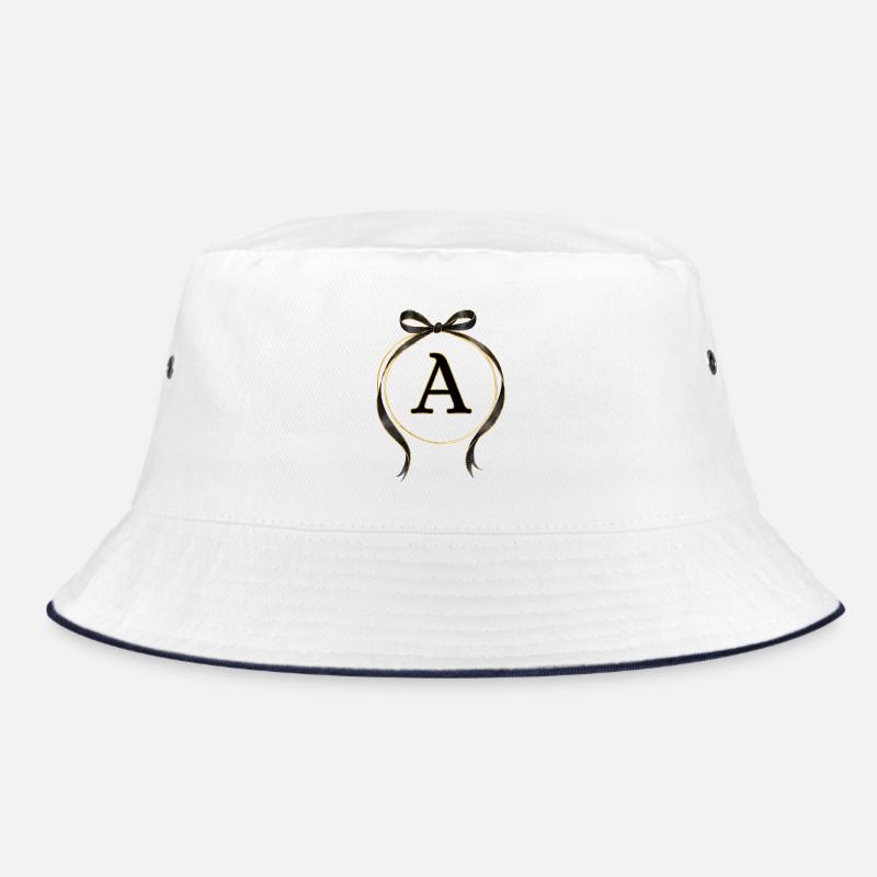 A - Circle Loop Black Gold Bucket Hat