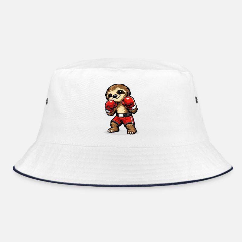 Boxendes Faultier Boxkampf Bucket Hat