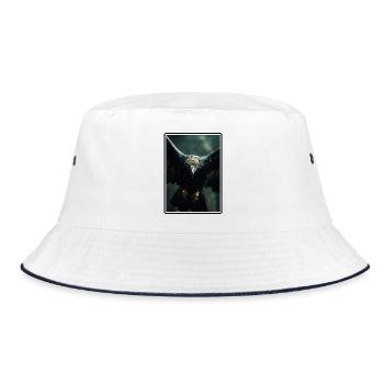 Vulture - Bucket Hat - white/navy - Front