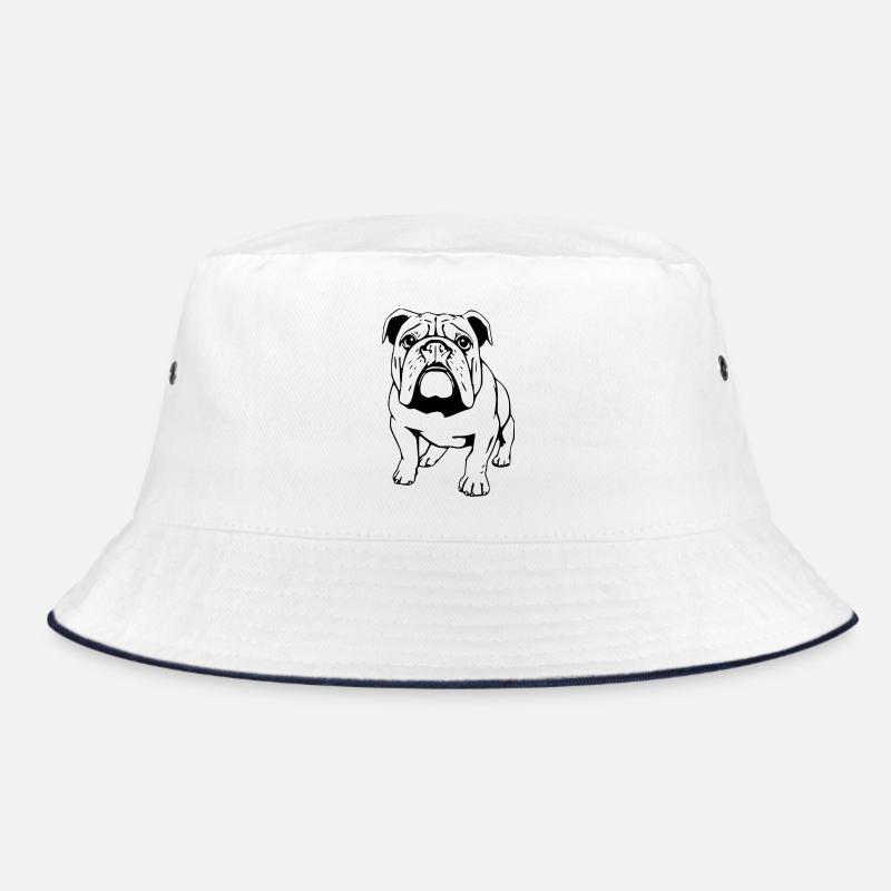 Bulldog black Bucket Hat