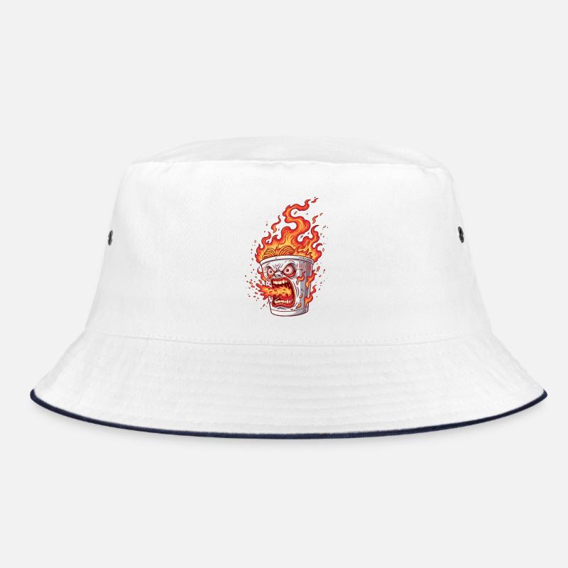 Noodle box with angry face Bucket Hat