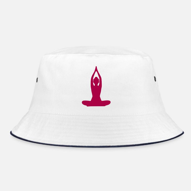Yoga Forms Silhouettes Meditation Bucket Hat